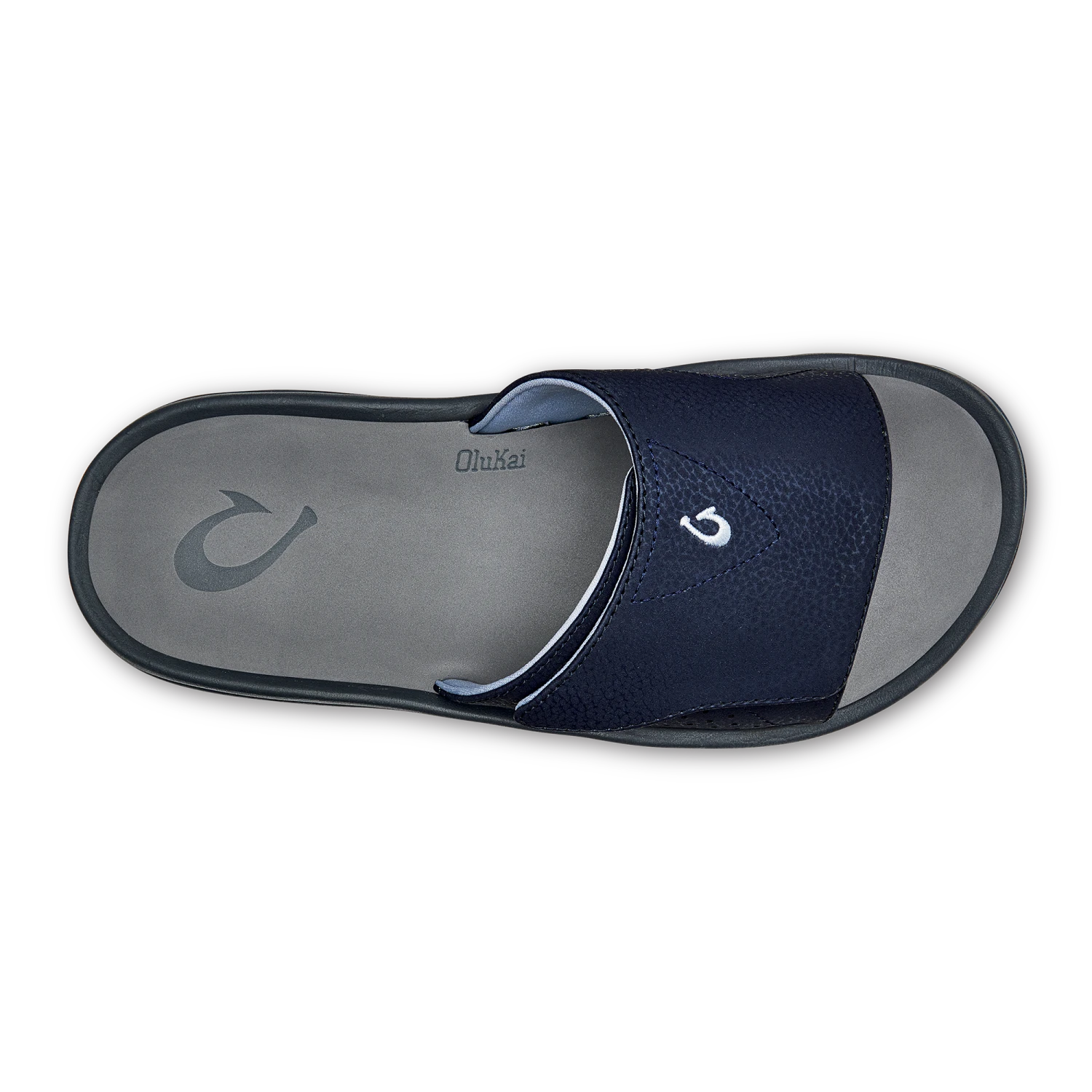 OluKai Nalu Slide - Trench Blue / Charcoal 9 OluKai Nalu Slide - Trench Blue / Charcoal - Image 7