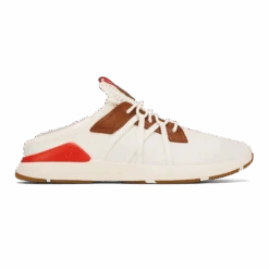 OluKai Mio Lī- Bright White / Red Lava -Urban Sneaker Hub 10440 WB7U 002 M MioLi BrightWhiteRedLava