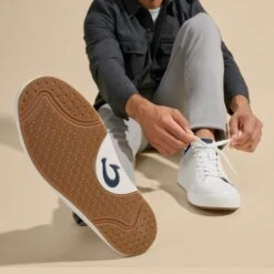 OluKai Lae‘ahi Lī ‘Ili - Bright White / Trench Blue -Urban Sneaker Hub 10455 WBDE 106 M LaeahiLiIli BrightWhiteTrenchBlue