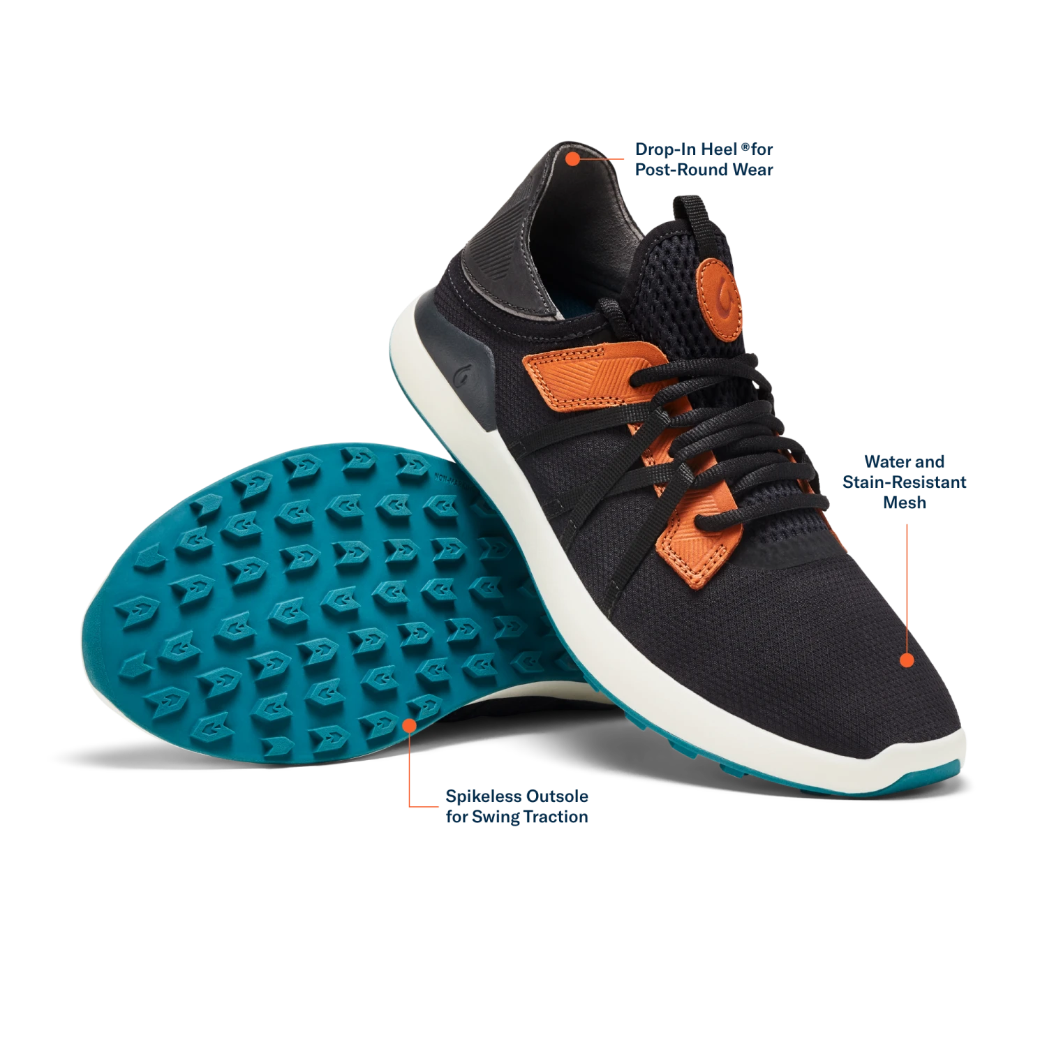 OluKai Manele - Black / Dark Shadow 5 OluKai Manele - Black / Dark Shadow - Image 3