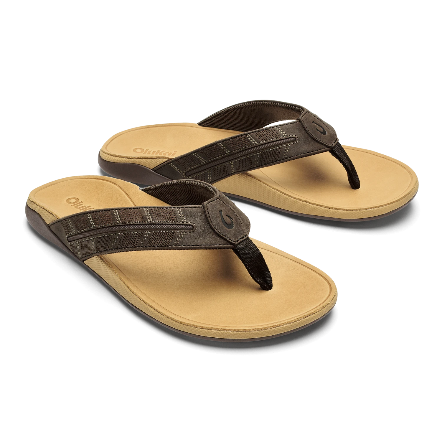 OluKai Tuahine Palm-Dk Java / Golden Sand 6 OluKai Tuahine Palm-Dk Java / Golden Sand - Image 4